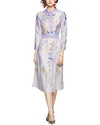 DZA - Midi Dress - Lyst