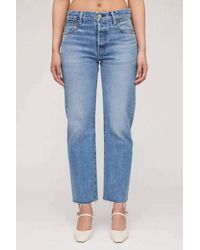Moussy - Garfield Cropped Straight Jean - Lyst