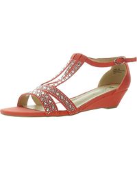 Bellini - Laaris Peep Toe Ankle Strap T-Strap Sandals - Lyst