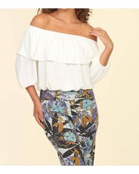 Veronica M - Off The Shoulder Ruffle Top - Lyst