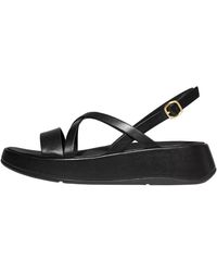 Fitflop - F-Mode Leather Strappy Back-Strap Sandals - Lyst