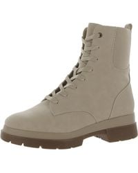 Naturalizer - Ozzy Faux Nubuck Lace-Up Combat & Lace-Up Boots - Lyst