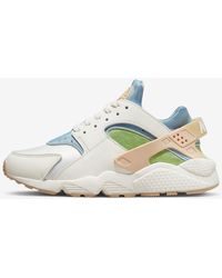Nike - Air Huarache Se Dq0117-100 White/green/blue Running Shoes Nr4877 - Lyst