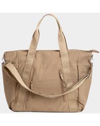Fashnzfab - Solid Spacious Compartment Carryall Tote Bag - Lyst