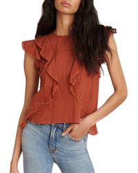 Veronica Beard - Aira Ruffle Top - Lyst