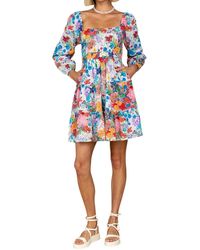 Olivia James the Label - Lala Long Sleeve Floral Dress - Lyst