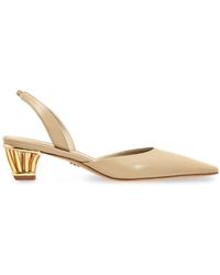 Ferragamo - Ferragamo Alyssa Cage-Heel Slingback Pumps - Lyst
