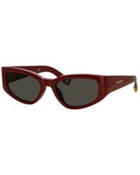 Jacquemus - Sunglasses Cat Eye Full Rim, Burgundy Frame And Lens Jac/5C3 - Lyst