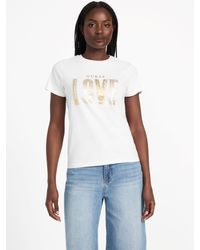 Guess - Eco Crewneck Lettie Tee - Lyst