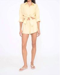 STAUD - Paddle Linen Short - Lyst
