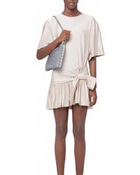Rabanne - Tie-Detail Ruffle Mini Dress - Lyst