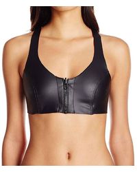 PQ Swim - Neo Zip Up Reversible Halter Bikini Top Swimsuit - Lyst