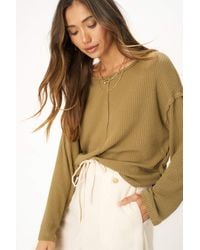 Project Social T - Get It Right Textured Rib Long Sleeve - Lyst
