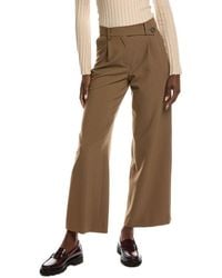 Maje - Pleated Wool-Blend Pant - Lyst