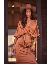 Beryll - Ali Silk Wrap Top - Lyst