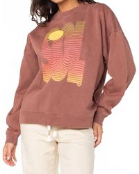 Roxy - Lineup Oversized Crew Neck Top - Lyst