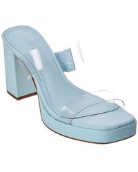 Schutz Leather Ariella Platform Sandals in Sky Blue (Blue) | Lyst
