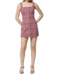 French Connection - Scarlett Plaid Mini Dress - Lyst