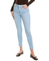 PAIGE - Hoxton Ankle Macaron Distressed Skinny Leg Jean - Lyst