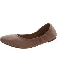 Lucky Brand - Emmie Leather Round Toe Ballet Flats - Lyst