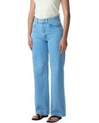 SLVRLAKE Denim - Grace High Rise Wide Leg Jean - Lyst