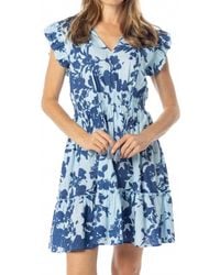 Bindu - Anais V-Neck Mini Dress - Lyst