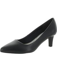 Easy Street - Pointe Faux Leather Slip On Pointed Toe Heels - Lyst
