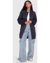 Belle & Bloom - Chasing You Long Bomber Jacket - Lyst