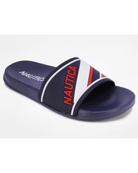 Nautica - Stripe Slide Sandal - Lyst