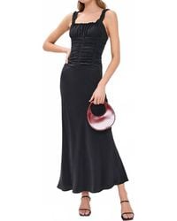 STAUD - Nic Silk Maxi Dress - Lyst