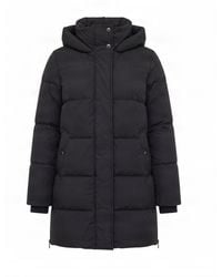 Woolrich - Hooded Long Puffer Coat - Lyst