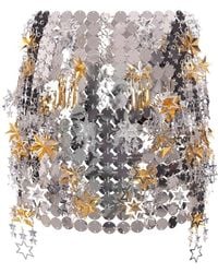 Rabanne - Mixed Metal Mini Skirt - Lyst