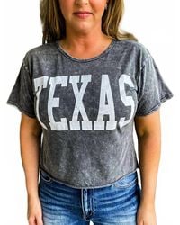Bucketlist - Texas Cropped Tee - Lyst
