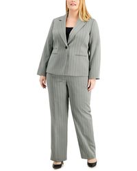 Le Suit - Plus 2pc Polyester Pant Suit - Lyst