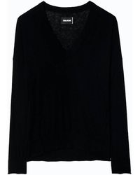 Zadig & Voltaire - Brumy Cashmere V-neck Sweater - Lyst