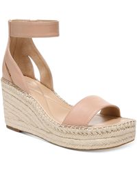 Alfani - Cohjo Faux Leather Padded Insole Wedge Sandals - Lyst