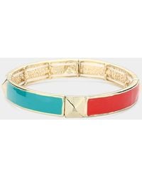 Fashnzfab - Stud Accented Stretch Bracelet - Lyst