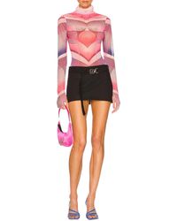 AFRM - Zadie Power Mesh Turtleneck Top - Lyst