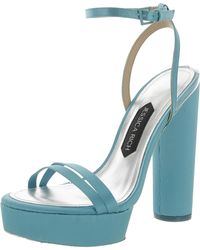 Jessica Rich - Platform Open Toe Ankle Strap Platform Sandals - Lyst