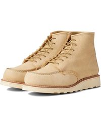 Red Wing - Wing Classic 3328 Cream Leather Moc Toe Lace Up 6-Inch Ankle Boots - Lyst