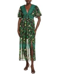 Marion - Printed Floral Midi Dress - Lyst