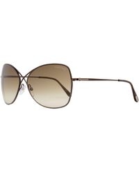 Tom Ford - Butterfly Sunglasses Tf250 Colette 48f Shiny Dark Brown 63mm - Lyst