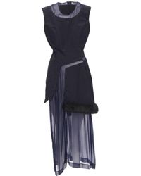 Comme des Garçons - Vintage Comme Des Garcons 1997 Black Faux Fur Illusion Panelled Layered Dress - Lyst