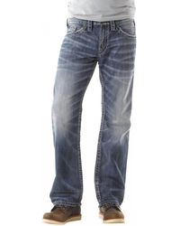 Silver Jeans Co. - Zac Relaxed Fit Straight Leg Jeans - Lyst