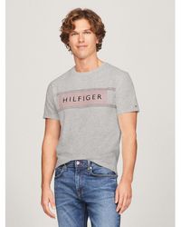 Tommy Hilfiger - Hilfiger Stripe Flag Logo T-shirt - Lyst