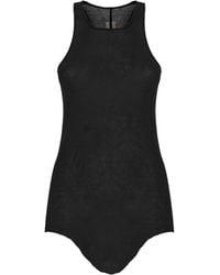 Rick Owens - Basic Rib Cotton Tank Top - Lyst