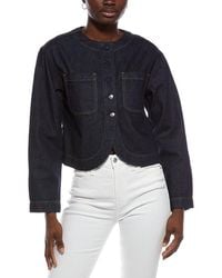 Madewell - Curved Hem Button Jacket - Lyst