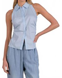 Elan - Sleeveless Collar Top - Lyst