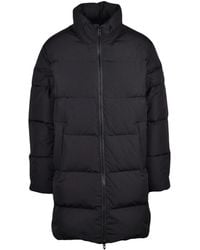 DIESEL - Nylon Long Down Jacket - Lyst