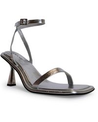 Smash - Mona Faux Leather Ankle Strap Heels - Lyst
